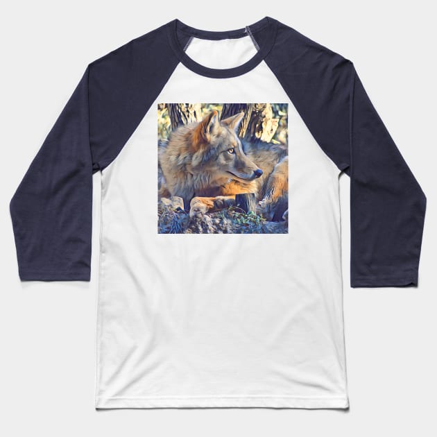 Coyote Baseball T-Shirt by Sharonzoolady